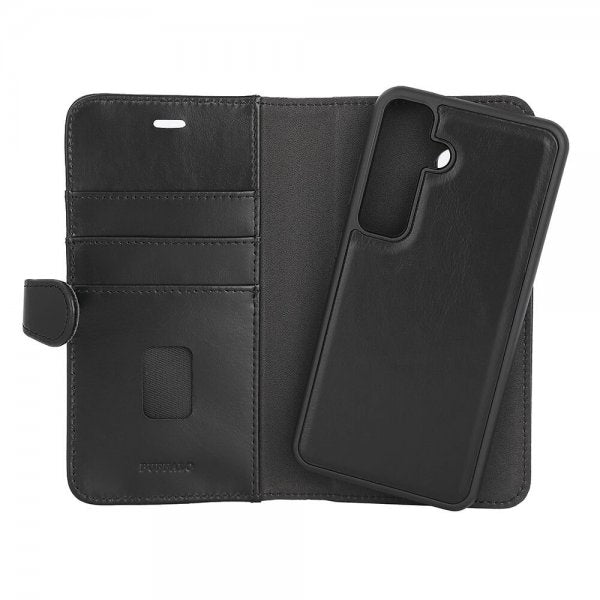 Buffalo Samsung Galaxy S24 -kotelo 2-in-1 Irrotettava lompakko Musta
