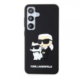 Karl Lagerfeld Samsung Galaxy S24 Suojakuori 3D Rubber Karl & Choupette Musta