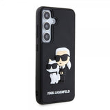 Karl Lagerfeld Samsung Galaxy S24 Suojakuori 3D Rubber Karl & Choupette Musta
