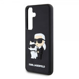 Karl Lagerfeld Samsung Galaxy S24 Suojakuori 3D Rubber Karl & Choupette Musta
