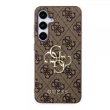 Guess Samsung Galaxy S24 Kuoret 4G Metal Logo Ruskea