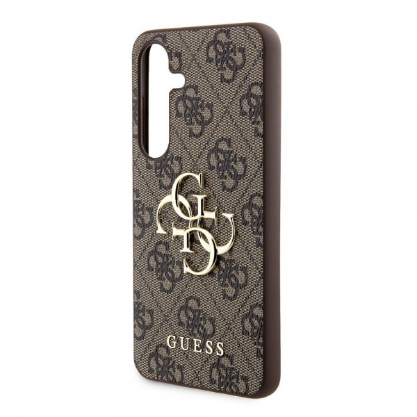 Guess Samsung Galaxy S24 Kuoret 4G Metal Logo Ruskea
