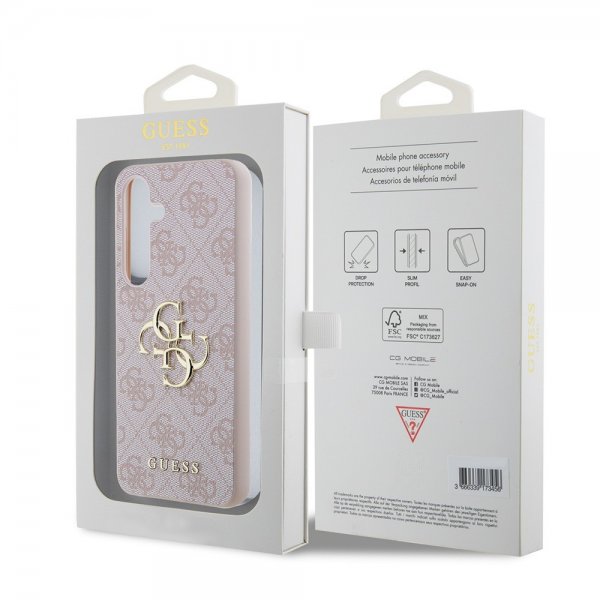 Guess Samsung Galaxy S24 Kuoret 4G Metal Logo Pink
