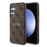 Guess Samsung Galaxy S24 Kuoret 4G Pattern MagSafe Ruskea