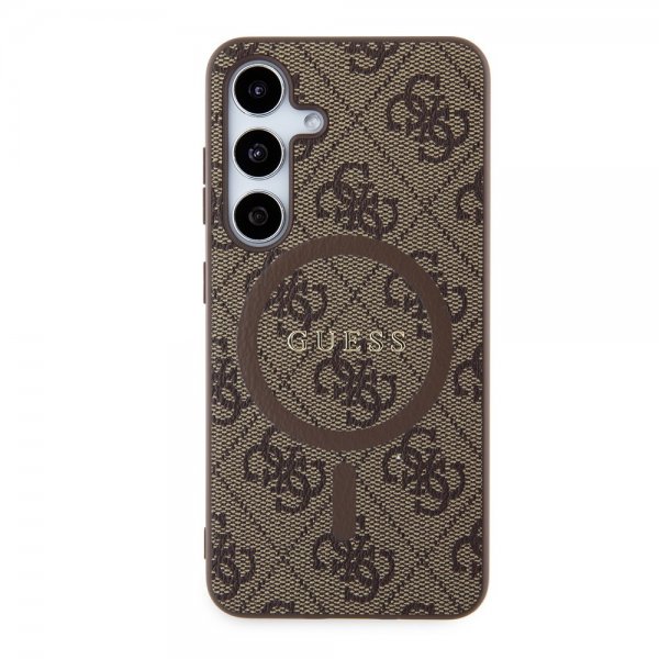 Guess Samsung Galaxy S24 Kuoret 4G Pattern MagSafe Ruskea