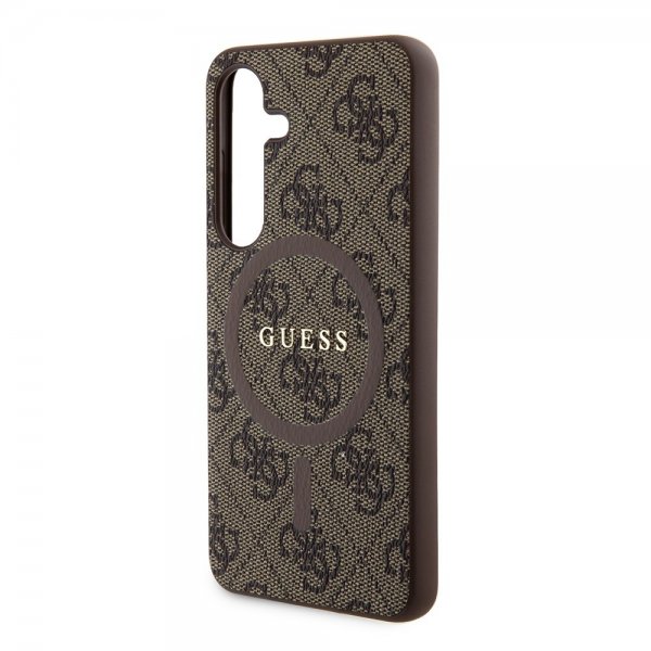 Guess Samsung Galaxy S24 Kuoret 4G Pattern MagSafe Ruskea
