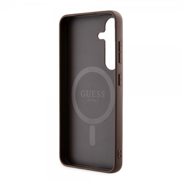 Guess Samsung Galaxy S24 Kuoret 4G Pattern MagSafe Ruskea