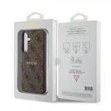 Guess Samsung Galaxy S24 Kuoret 4G Pattern MagSafe Ruskea