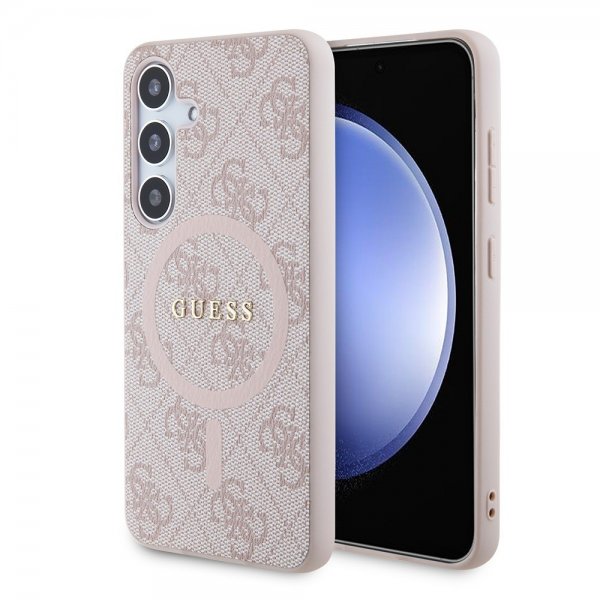 Guess Samsung Galaxy S24 Kuoret 4G Pattern MagSafe Pink