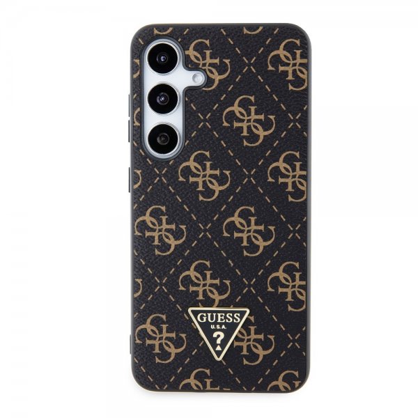 Guess Samsung Galaxy S24 Kuoret 4G Print Grained Musta
