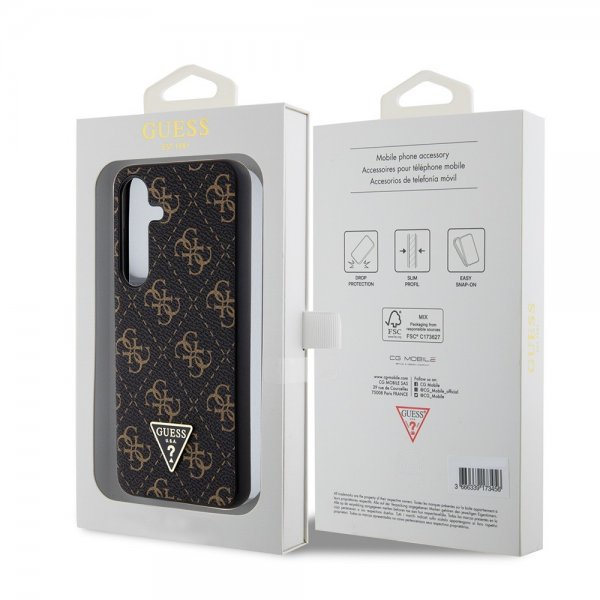 Guess Samsung Galaxy S24 Kuoret 4G Print Grained Musta