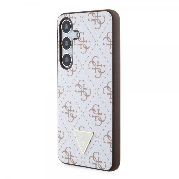 Guess Samsung Galaxy S24 Kuori 4G Print Grained Valkoinen