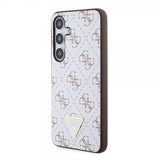 Guess Samsung Galaxy S24 Kuori 4G Print Grained Valkoinen