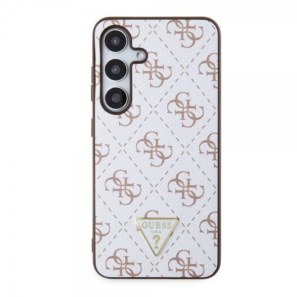 Guess Samsung Galaxy S24 Kuori 4G Print Grained Valkoinen