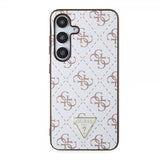 Guess Samsung Galaxy S24 Kuori 4G Print Grained Valkoinen