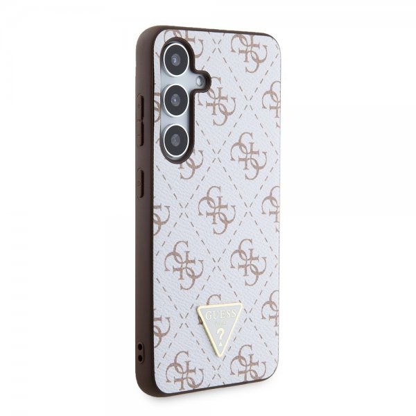 Guess Samsung Galaxy S24 Kuori 4G Print Grained Valkoinen