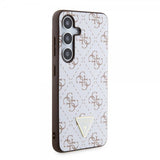 Guess Samsung Galaxy S24 Kuori 4G Print Grained Valkoinen