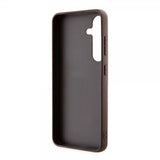 Guess Samsung Galaxy S24 Kuoret Bottom Stripe Metal Logo Ruskea