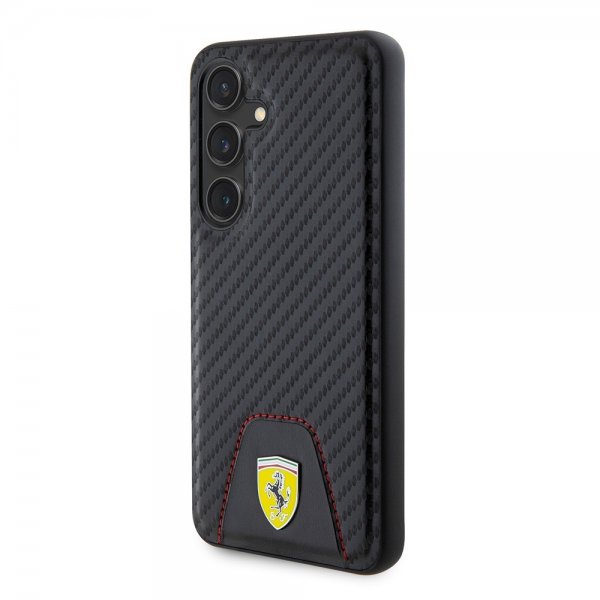 Ferrari Samsung Galaxy S24 Kuori Carbon & Stripe Musta