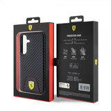 Ferrari Samsung Galaxy S24 Kuori Carbon & Stripe Musta