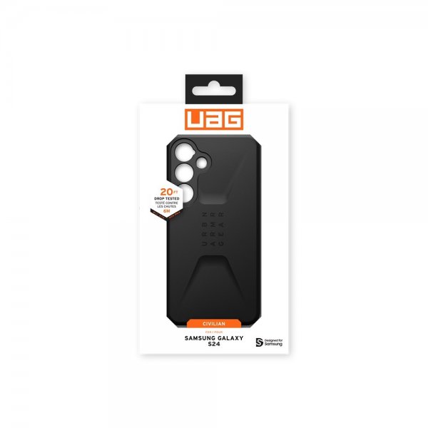 Urban Armor Gear (UAG) Samsung Galaxy S24 Kuori Civilian Musta