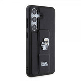 Karl Lagerfeld Samsung Galaxy S24 Saffiano Grip & Stand -suojakuori, musta