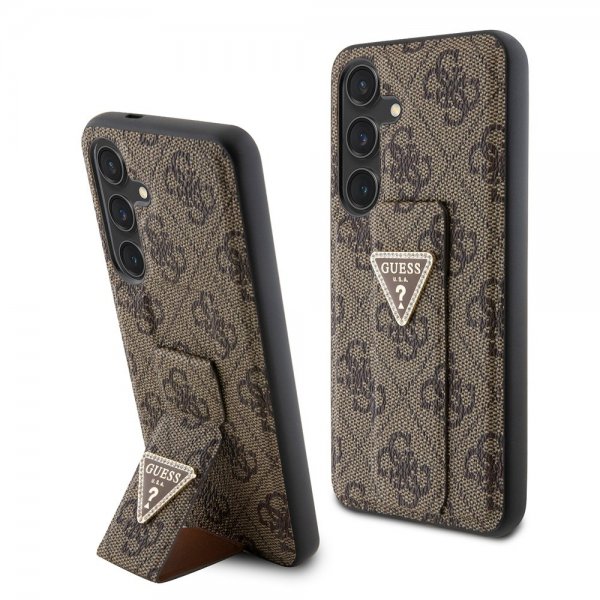 Guess Samsung Galaxy S24 Kuoret Grip Stand Function Ruskea