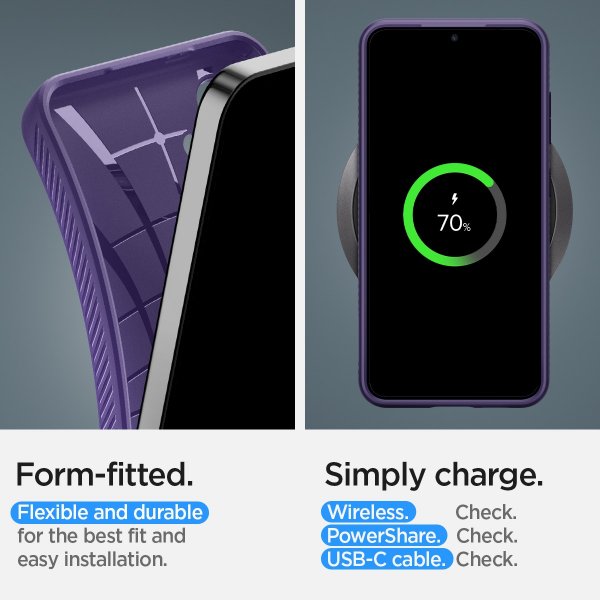Spigen Samsung Galaxy S24 Kuori Liquid Air Deep Purple