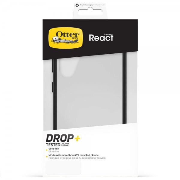 Otterbox Samsung Galaxy S24 React -suojakuori, musta/kirkas