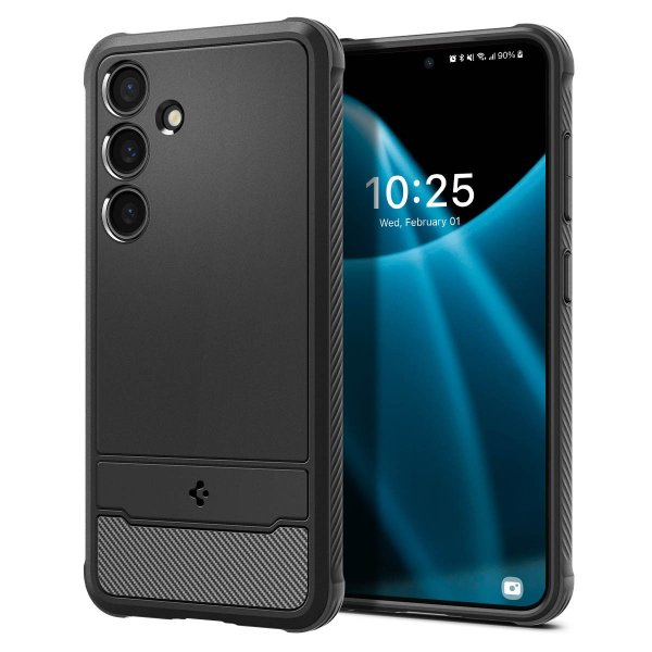 Spigen Samsung Galaxy S24 Suojakuori Rugged Armor Matte Black