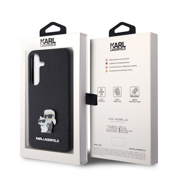 Karl Lagerfeld Samsung Galaxy S24 Saffiano Karl & Choupette Musta Kuori