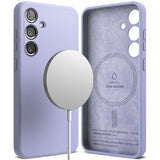Ringke Samsung Galaxy S24 Kuori Silikoni Magneetti Laventeli