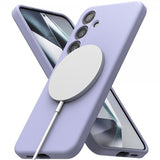 Ringke Samsung Galaxy S24 Kuori Silikoni Magneetti Laventeli