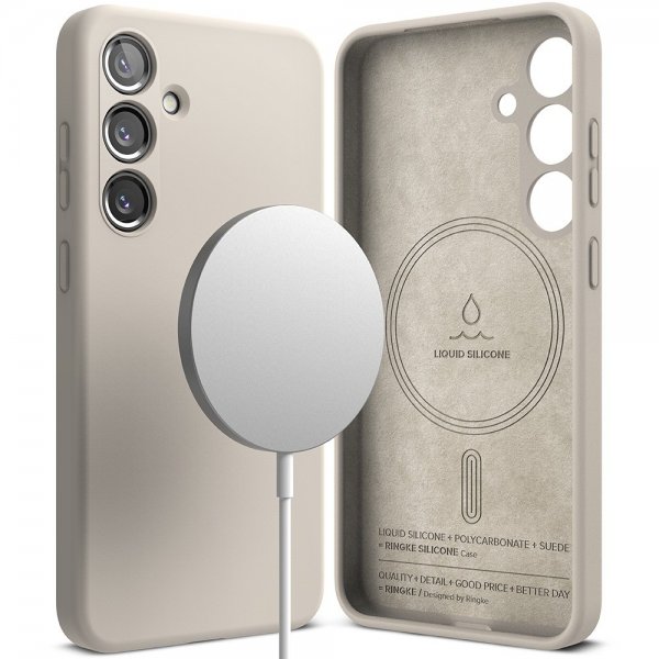 Ringke Samsung Galaxy S24 Kuori Silikoni Magneettinen Stone