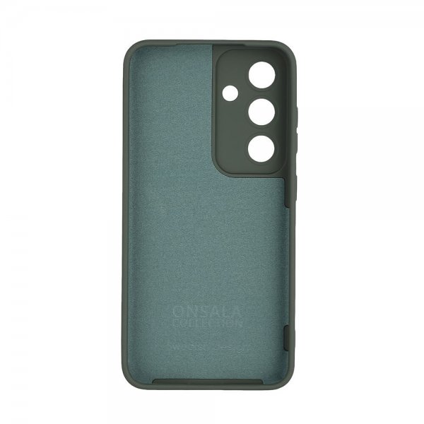 Onsala Samsung Galaxy S24 Kuori Silikoni Oliivinvihreä