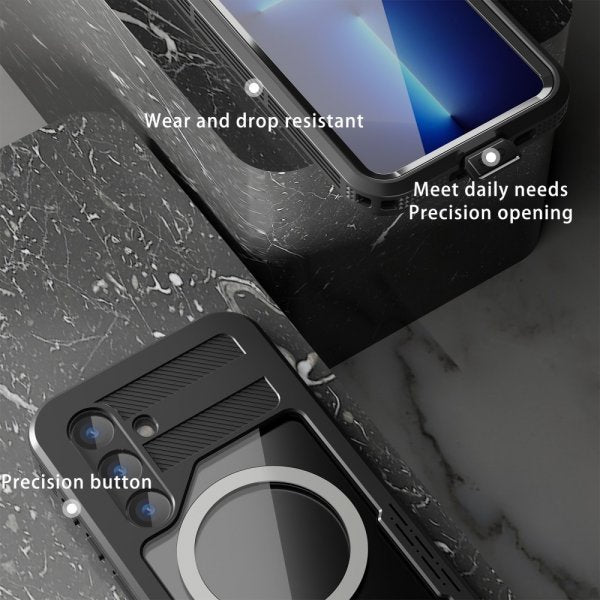 Redpepper Samsung Galaxy S24 Kuori Vedenkestävä IP68 MagSafe Musta