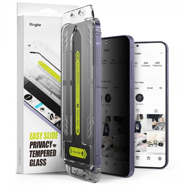 Ringke Samsung Galaxy S24 Näytönsuoja Easy Slide Privacy 2-pack