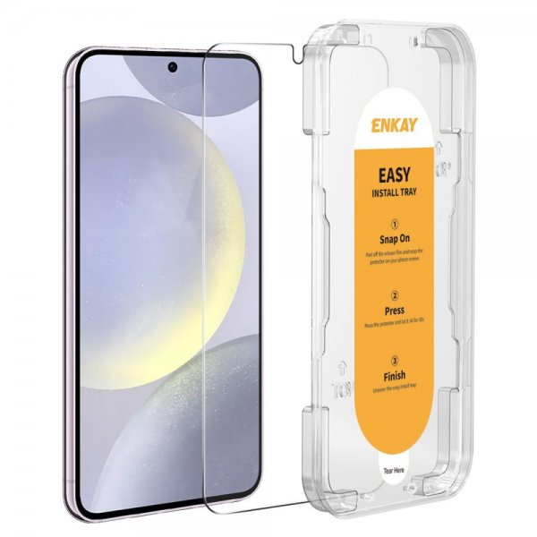 Enkay Samsung Galaxy S24 Näytönsuoja asennuskehyksellä Easy Install
