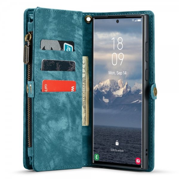 CaseMe Samsung Galaxy S24 Ultra Kotelo 008 Series Irrotettava Kuori Sininen