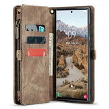 CaseMe Samsung Galaxy S24 Ultra Kotelo 008 Series Irrotettava Kuori Ruskea