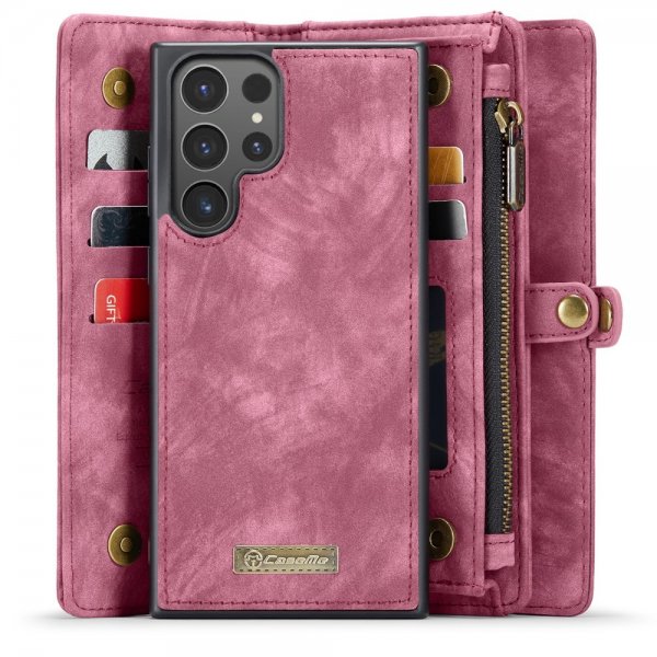CaseMe Samsung Galaxy S24 Ultra -sarjan irrotettava kuori, punainen