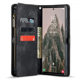CaseMe Samsung Galaxy S24 Ultra Kotelo 008-sarja Irrotettava kuori, musta