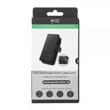 Gear Samsung Galaxy S24 Ultra Kotelo 3 Korttipaikkaa Irrotettava Kuori Musta