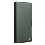 Qialino Samsung Galaxy S24 Ultra Kotelo Aitoa Nahkaa Vihreä