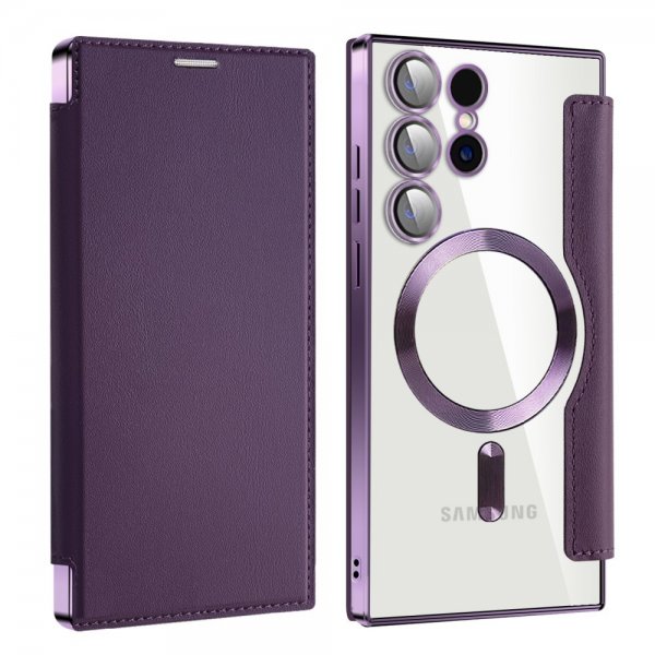 Samsung Galaxy S24 Ultra Kotelo MagSafe Violetti