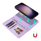 Betopnice Samsung Galaxy S24 Ultra -kotelo irrotettavalla kuorella 005 Violetti