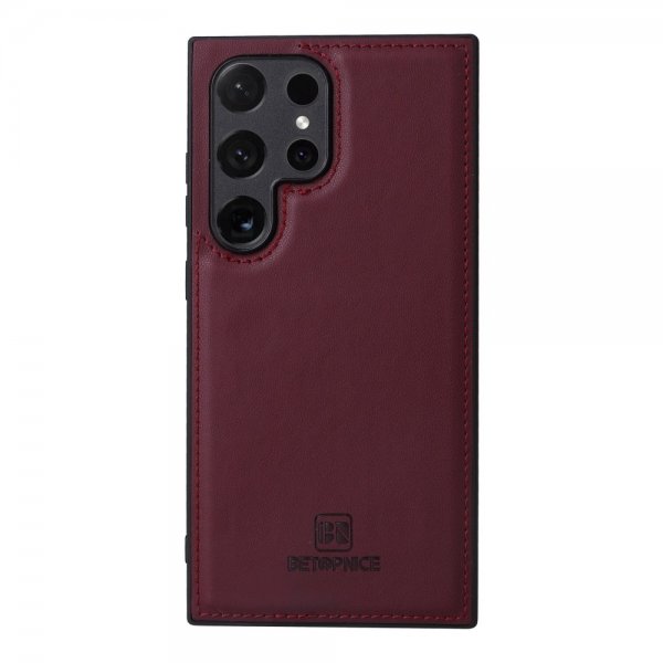 Betopnice Samsung Galaxy S24 Ultra -kotelo irrotettavalla kuorella 005 Punainen