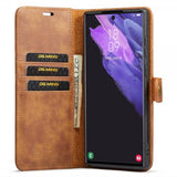 Dg.Ming Samsung Galaxy S24 Ultra -kotelo irrotettavalla kuorella, ruskea
