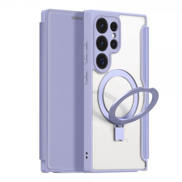 Dux Ducis Samsung Galaxy S24 Ultra Kotelo Skin X Pro Series Jalusta MagSafe Violetti
