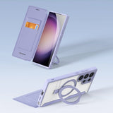 Dux Ducis Samsung Galaxy S24 Ultra Kotelo Skin X Pro Series Jalusta MagSafe Violetti